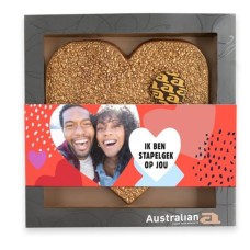 Australian Heart | Milk Gold | Crazy about you with your own photo | 220g